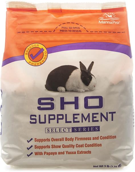 rabbit supplements for show.